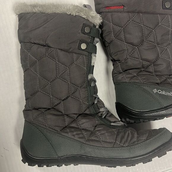 Columbia Minx Mid II Omni Heat Boot Size 6 Shale Gray Winter Boots Waterproof - Picture 15 of 16